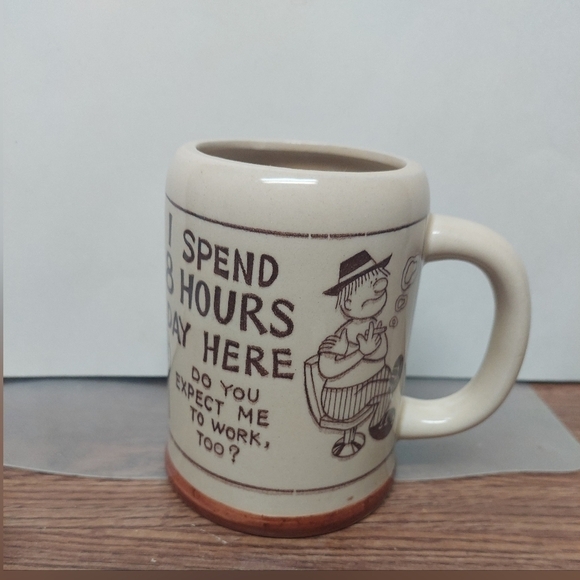 Vintage Work/Office Mug with Saying - Picture 2 of 10